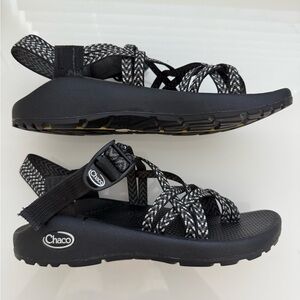Chaco boost Black and White Strappy Sandals